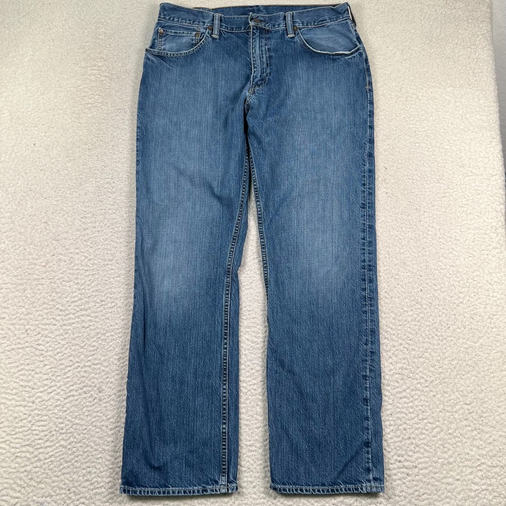Polo Ralph Lauren Jeans Mens 36x32 Straight Leg Mid Rise Medium Wash Denim Blue